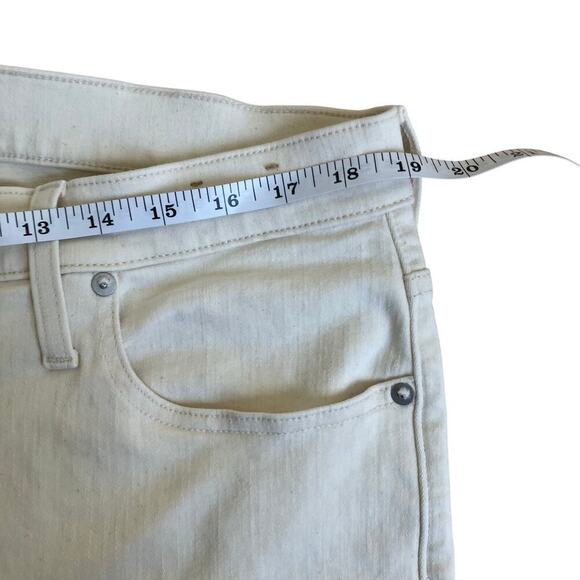 Madewell Sz 32 Kick Out Full-Length Jeans in Vintage Canvas Raw Hem Flared Y2K - Picture 13 of 16